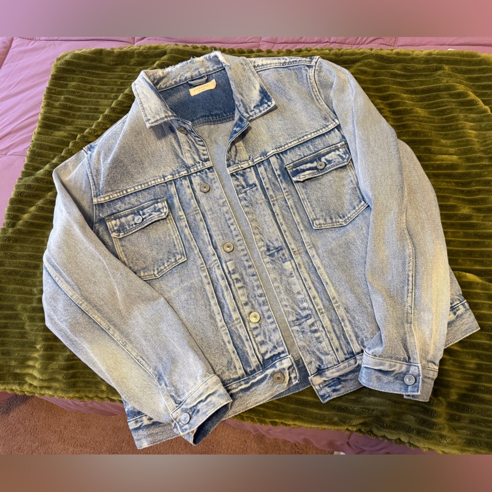 All Saints Light Blue Denim Jacket